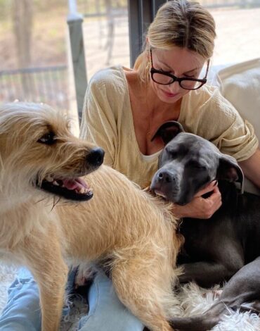 foster dogs and their foster mom