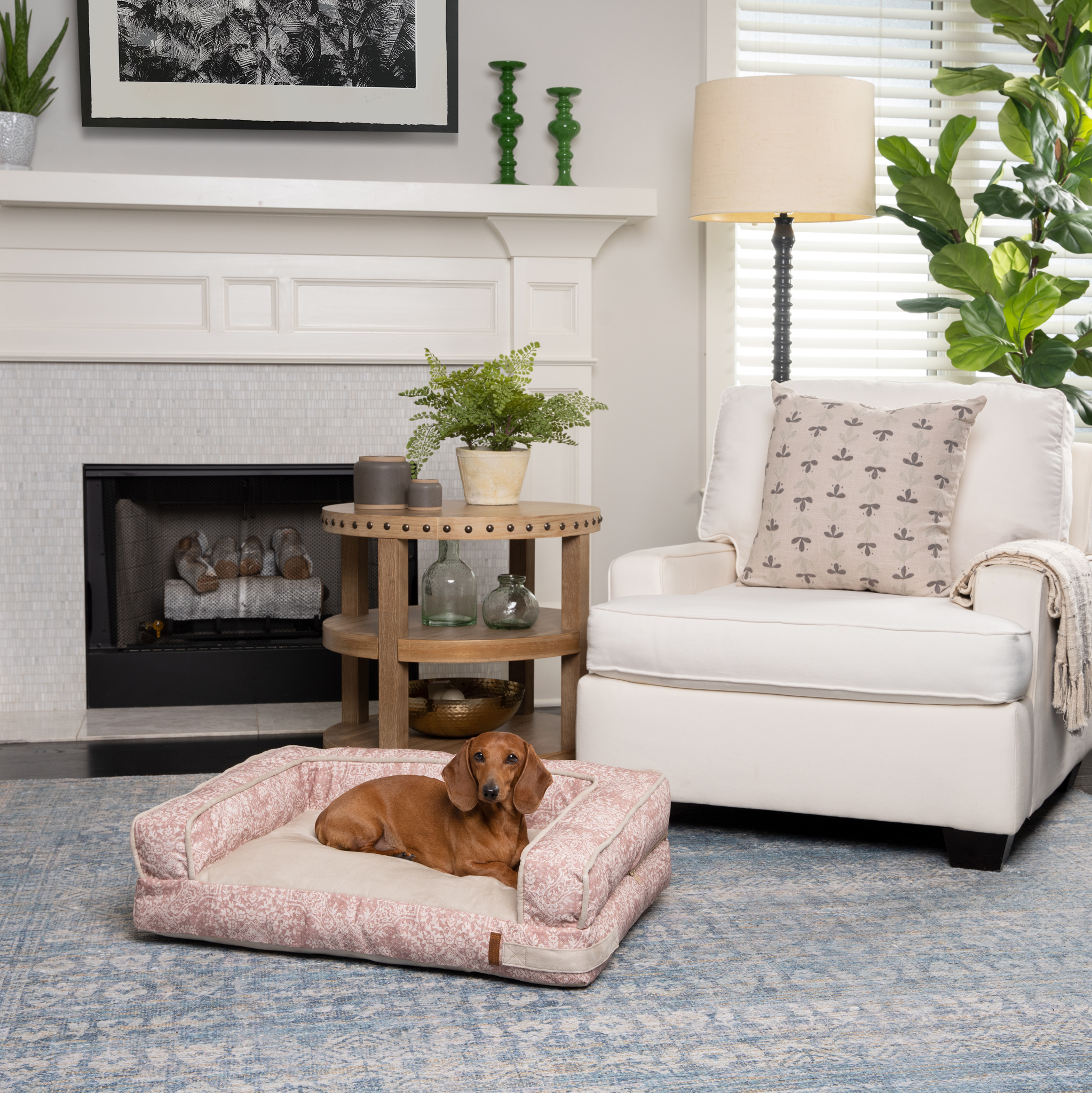 Small Polyfill Sofa Style Dog Bed