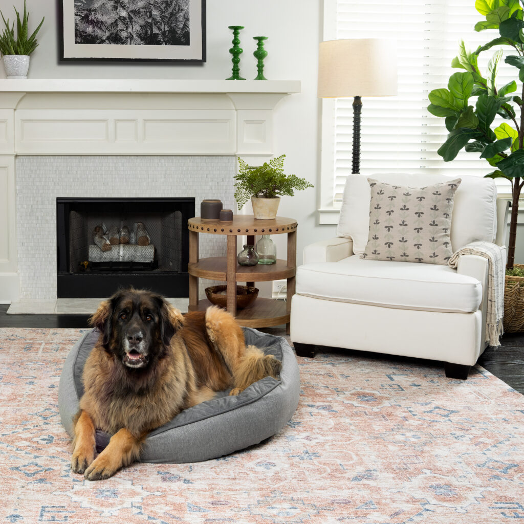 Good Boy Grey XL Polyfill Round Cloud Dog Bed Bark & Slumber